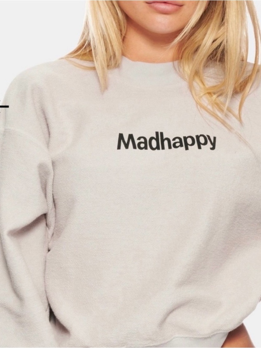 🌺Madhappy Light Gray Logo Crewneck Sweatshirt🌺